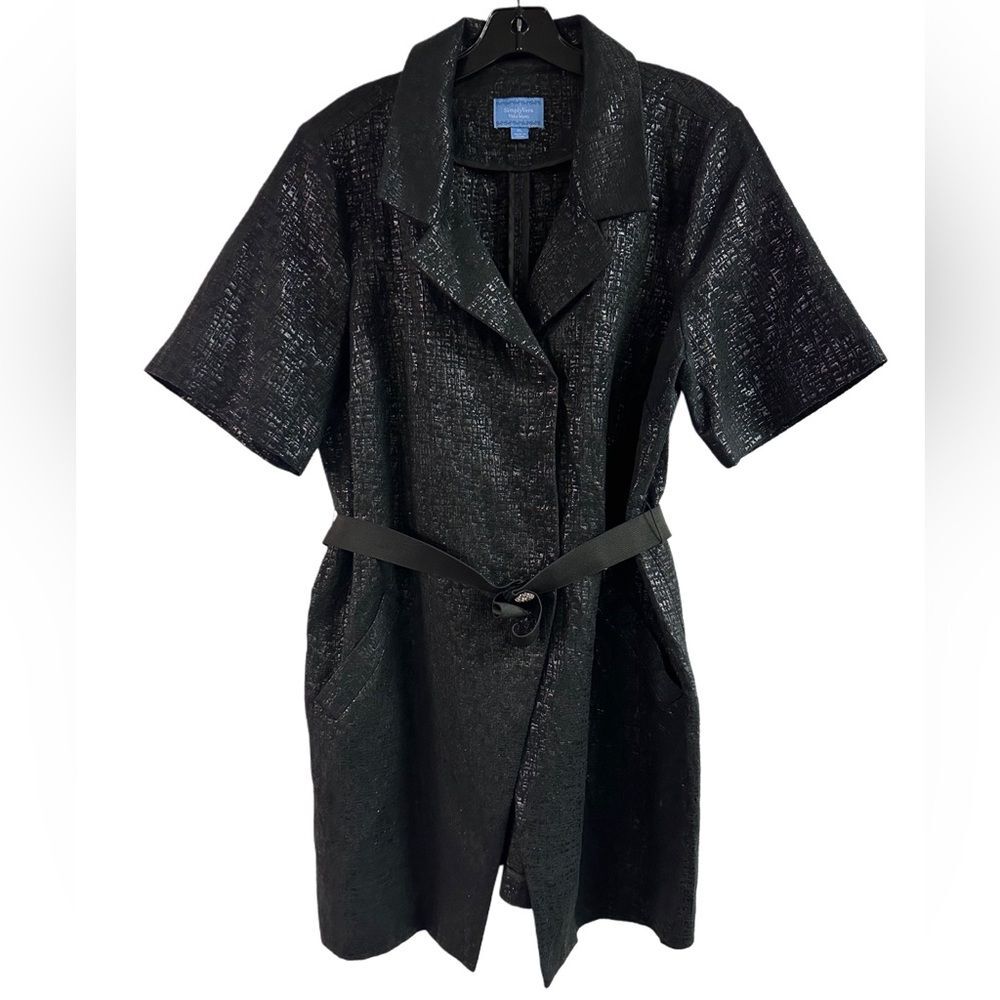 Simply Vera Wang Black Coat Dress Size XL